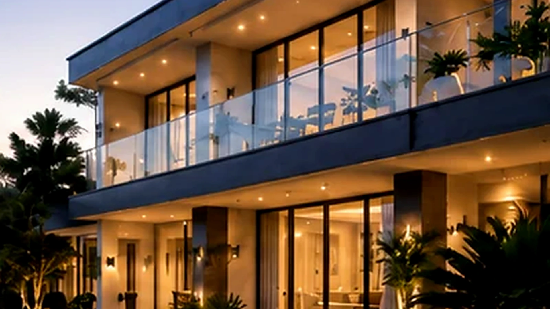 Premium modern house construction concept